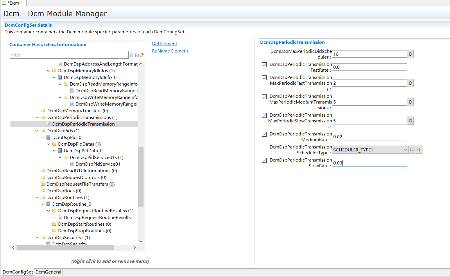 DcmDspPeriodicTransmission