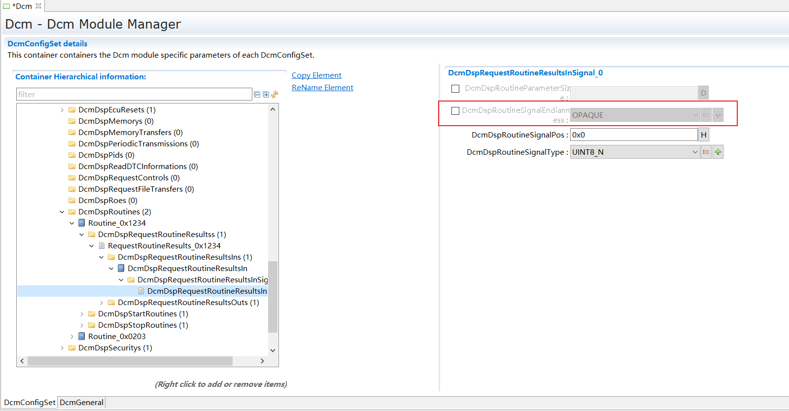 DcmDspRoutineSignalEndianness