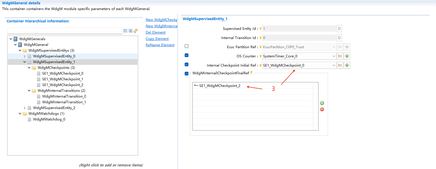 Internal Logical监督配置(Internal Logical supervision configuration)