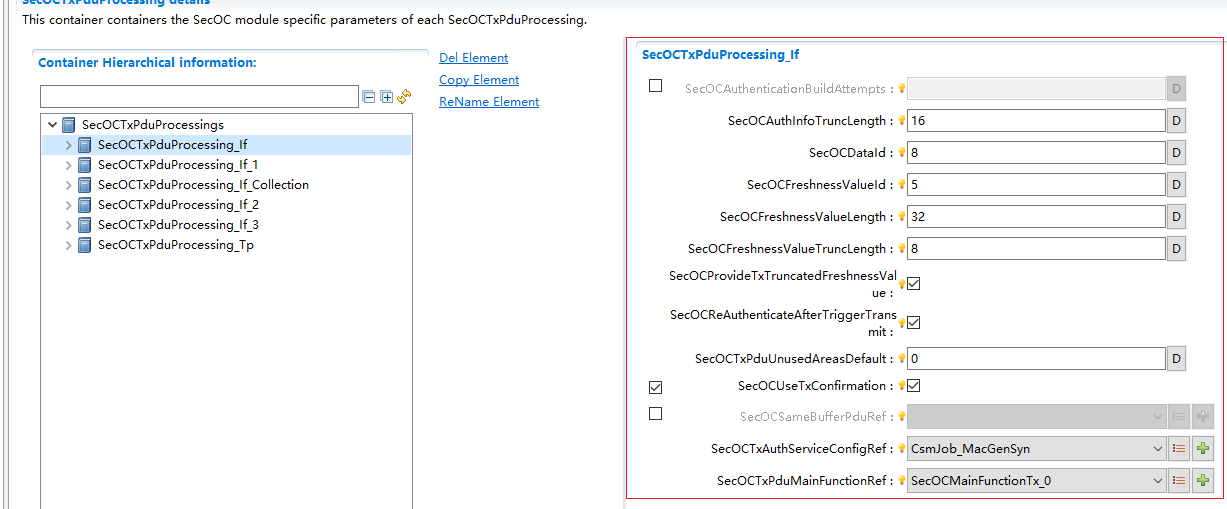 配置SecOC发送安全I-PDU (Configure SecOC to send secure I-PDU)