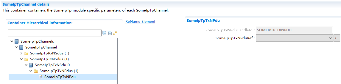 SomeIpTpTxNPdu容器配置图 (SomeIpTpTxNPdu Container Configuration Diagram)