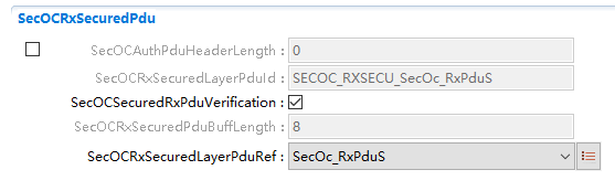 SecOCRxSecuredPdu容器配置图 (Container Configuration Diagram for SecOCRxSecuredPdu)