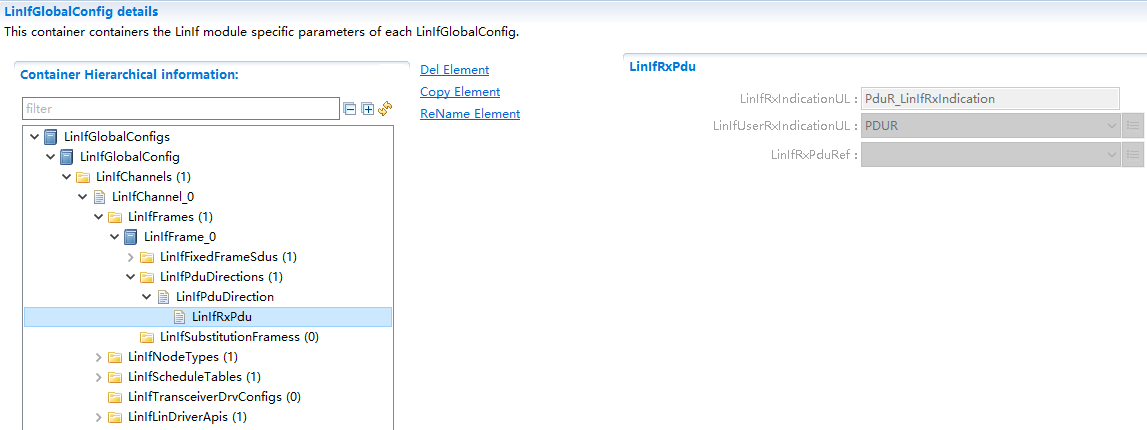 LinIfRxPdu容器配置图 (LineIfRxPdu Container Configuration Diagram)