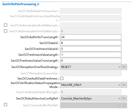 SecOCRxPduProcessing容器配置图 (Container Configuration Diagram for SecOCRxPduProcessing)